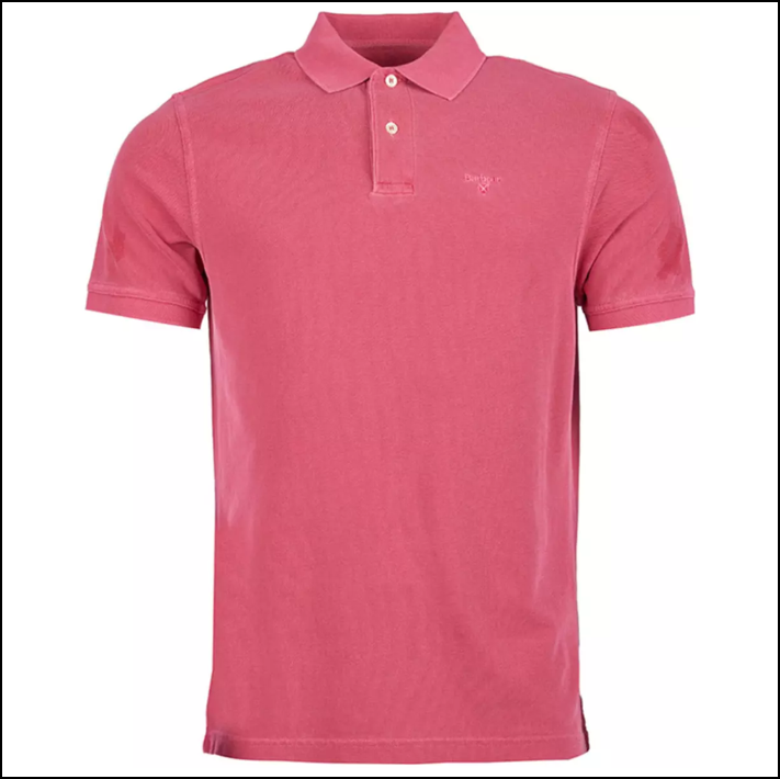 Barbour pink sales polo shirt