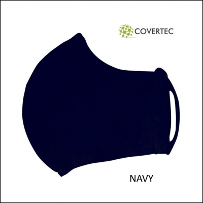 Washable Face Mask Double Layer Polycotton Navy