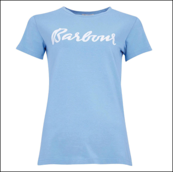 Barbour Rebecca T Shirt Sky Blue Ernest Doe Shop