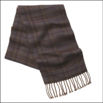 Schoffel Merino Check Scarf Olive 1