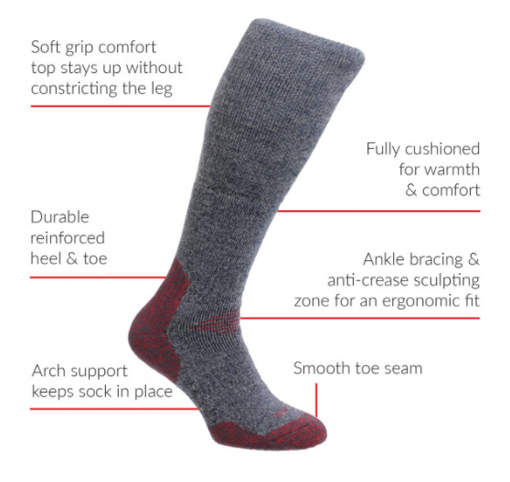 HJ Hall ProTrek Mountain Comfort Top Socks | Ernest Doe Shop
