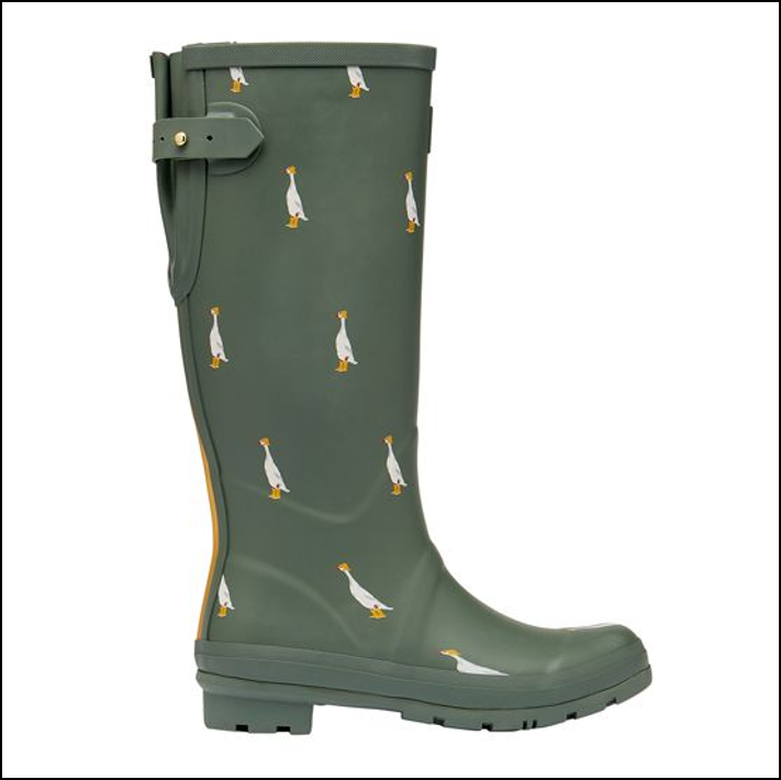 brakeburn printed tall height wellies