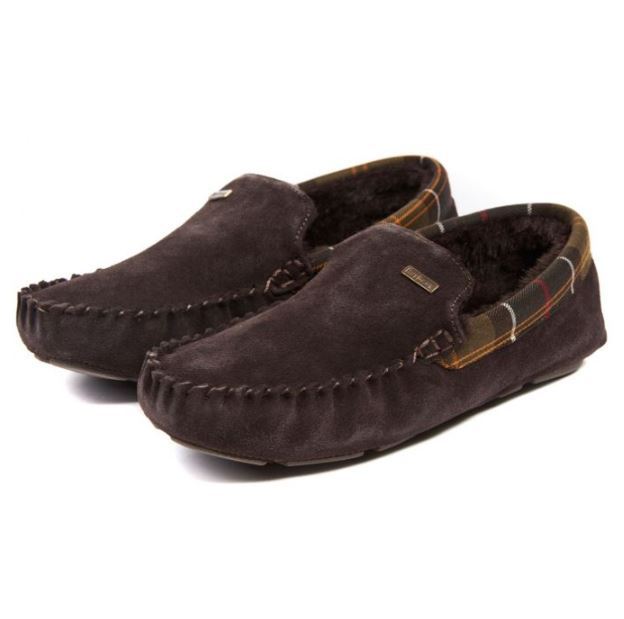 Barbour cheap slippers Brown