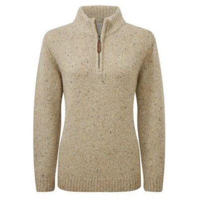 Schoffel Aviemore Alpaca Mix 1/4 Zip Jumper Oat | Ernest Doe Shop