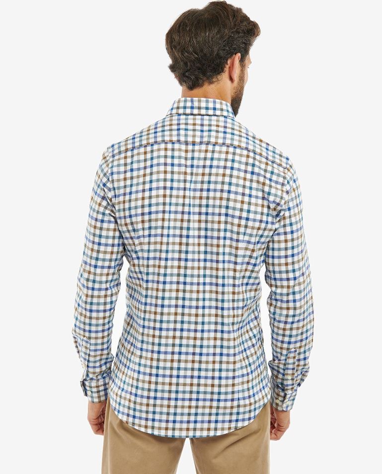 Barbour Men’s Fawdon Tailored Shirt Stone | Ernest Doe Shop