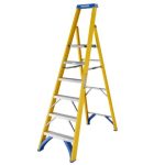 Werner 6 Tread Fibreglass Platform Step Ladder