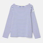 Joules Harbour Boat Neck Breton Top Blue-White 2