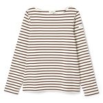 Joules Harbour Boat Neck Breton Top Brown-Cream 7