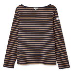 Joules Harbour Boat Neck Breton Top Navy-Tan 1