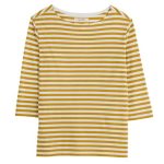 Seasalt 3/4 Sleeve Sailor Top Mini Cornish Chamomile Chalk