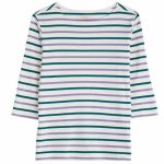 Seasalt 3/4 Sleeve Sailor Top Duet Breton Echium