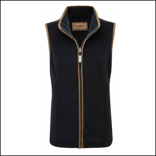 womens navy schoffel gilet