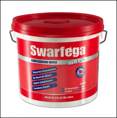 Swarfega Red Box (150) Heavy Duty Hand Cleaning Wipes